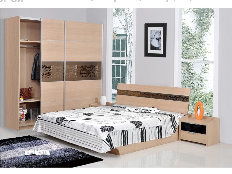 香河金苹果民用家具 实木双人床 精装房 民用家