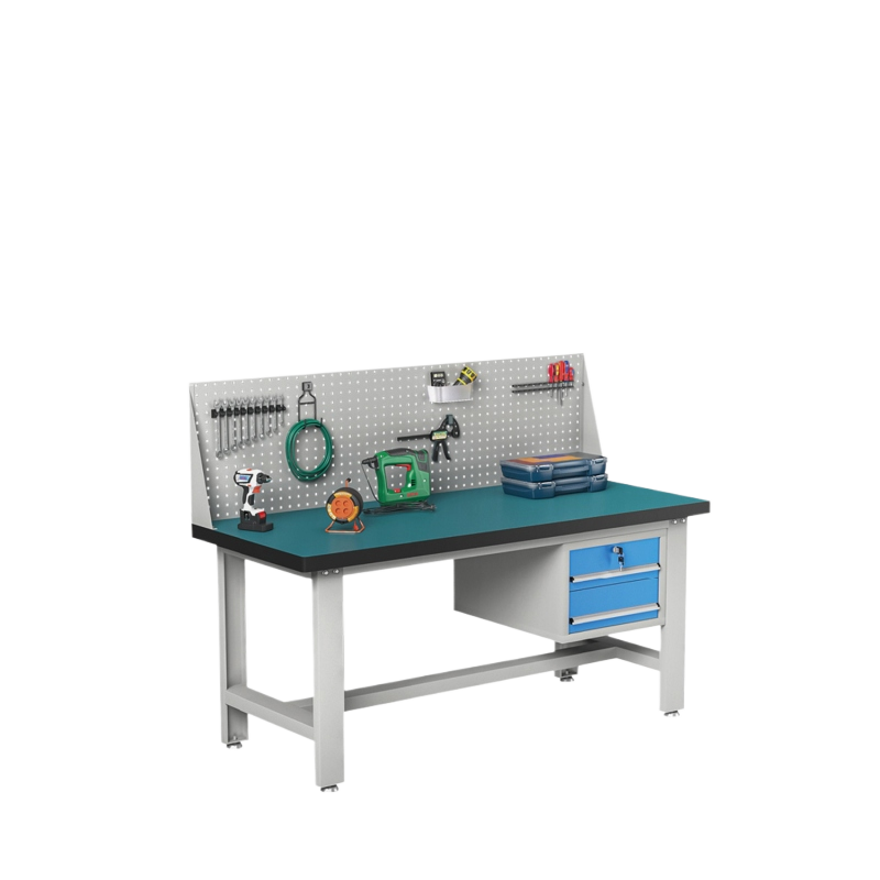 GZT-12 重型工作台-单挂板-吊二抽