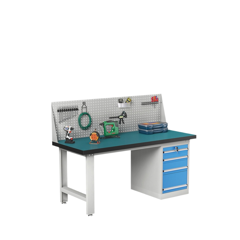 GZT-18 重型工作台-单挂板-边四抽