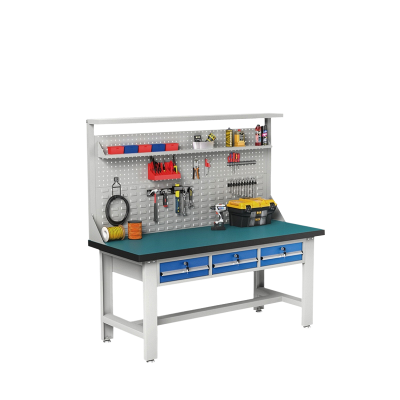 GZT-19 重型工作台-双挂板-平三抽