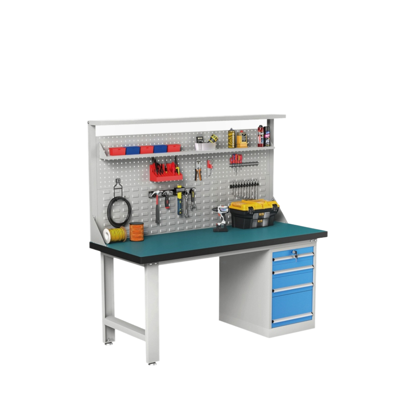 GZT-22 重型工作台-双挂板-边四抽