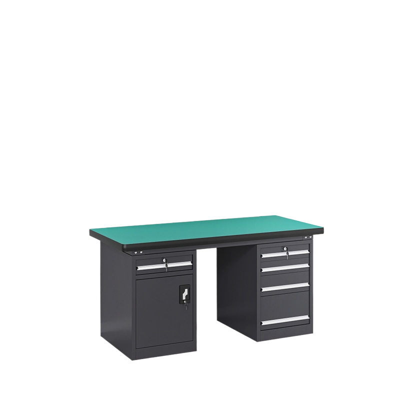 GZT-36 重型工作台-左单屉单门-右四抽