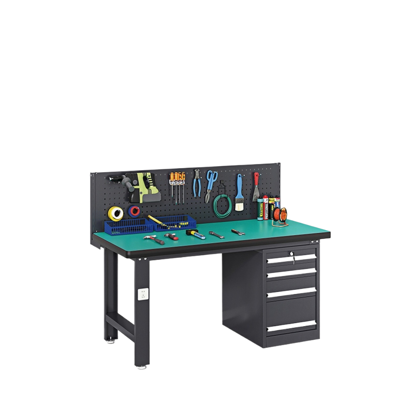 GZT-41 重型工作台-单挂板-边四抽