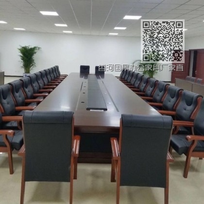 香河国景办公家具厂家直销会议桌，条形会议桌，会议椅