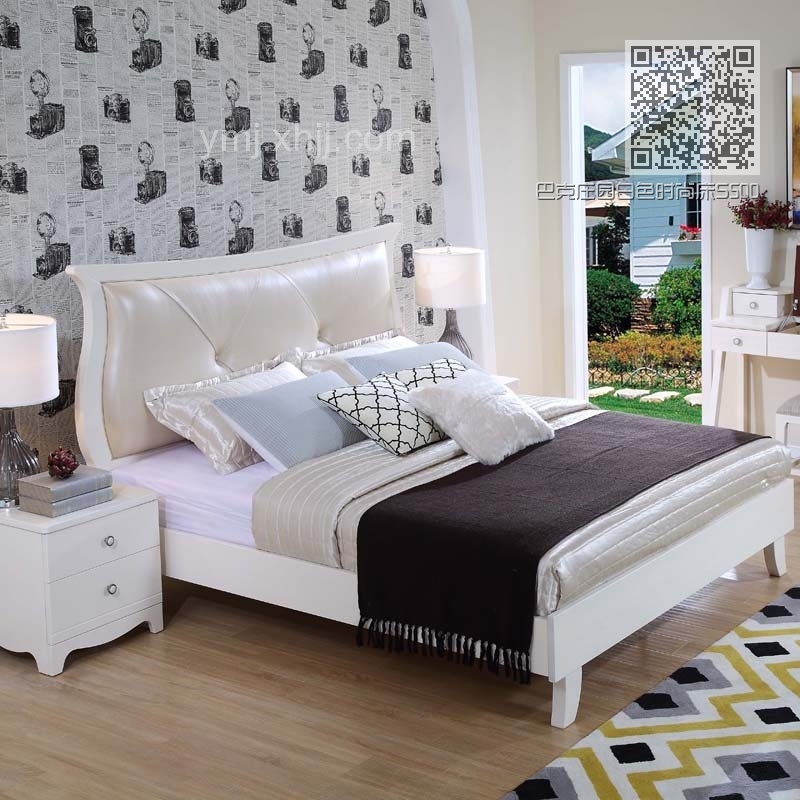 巴克庄园白色时尚床S5005 巴克庄园白色时尚床S5005