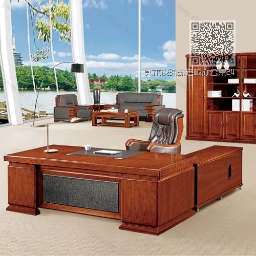 实木皮油漆老板办公桌24 实木皮油漆老板办公桌24