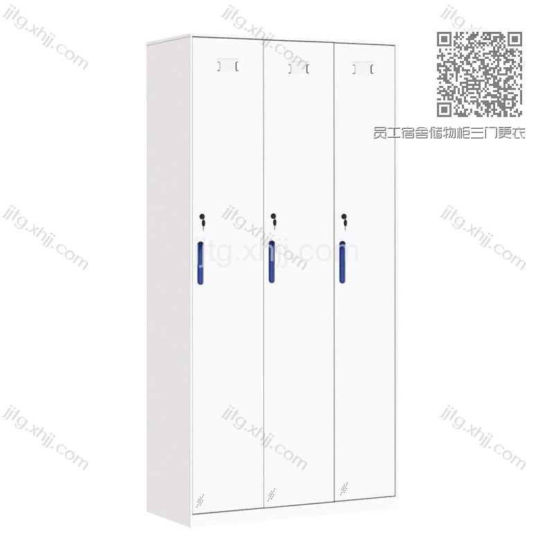 员工宿舍储物柜三门更衣柜CZG-11 员工宿舍储物柜三门更衣柜CZG-11