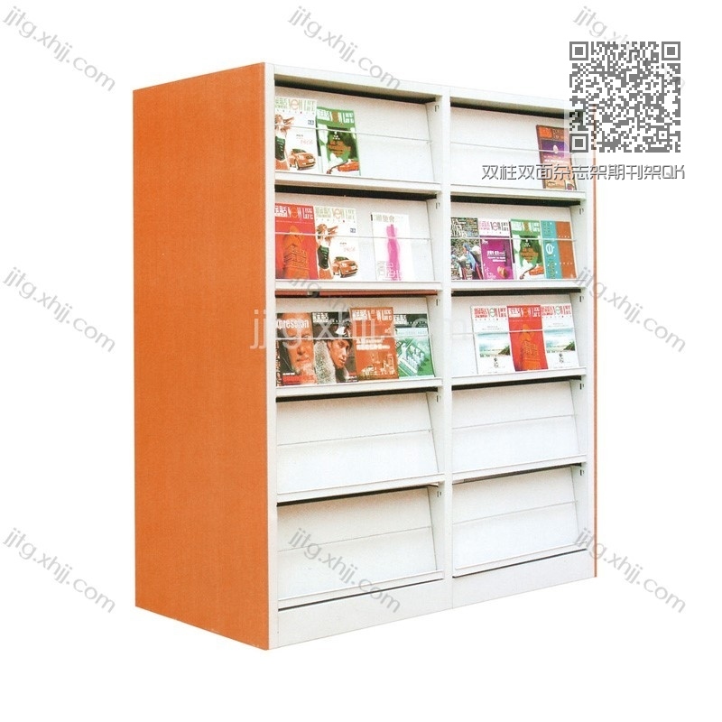 双柱双面杂志架期刊架QKJ-14 双柱双面杂志架期刊架QKJ-14