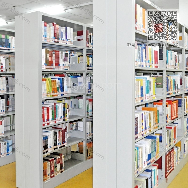 钢制双面书店图书馆书架SJ-01 钢制双面书店图书馆书架SJ-01