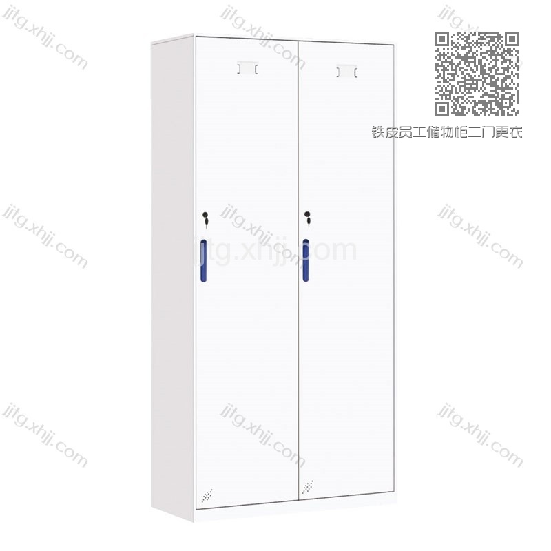 铁皮员工储物柜二门更衣柜CZG-10 铁皮员工储物柜二门更衣柜CZG-10