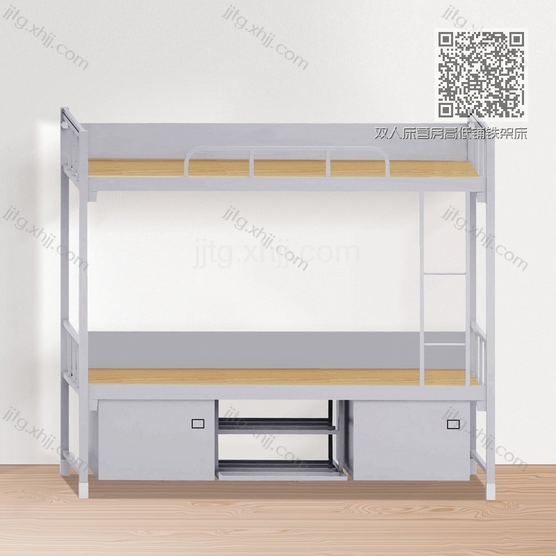 双人床营房高低铺铁架床YJ-01 双人床营房高低铺铁架床YJ-01