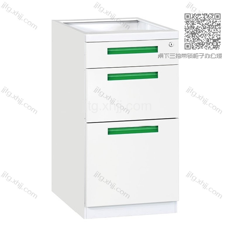 桌下三抽带锁柜子办公矮柜ZDG-02 桌下三抽带锁柜子办公矮柜ZDG-02