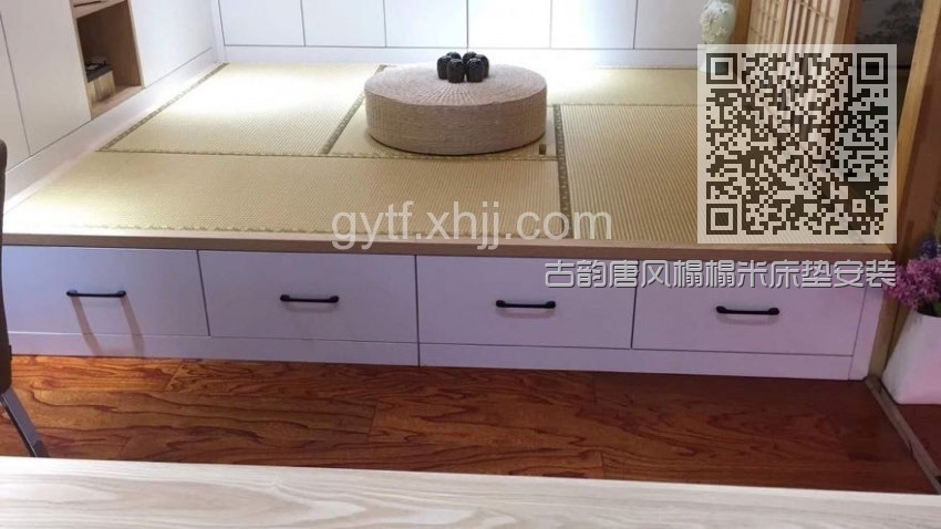 古韵唐风榻榻米床垫安装效果图1 古韵唐风榻榻米床垫安装效果图1
