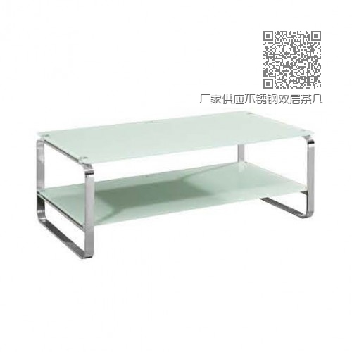 厂家供应不锈钢双层茶几Q125# 厂家供应不锈钢双层茶几Q125#