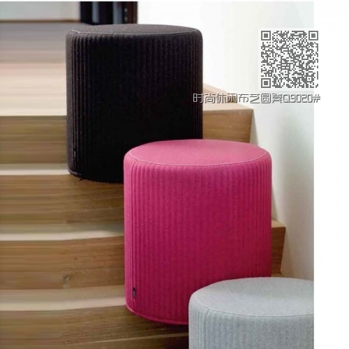 时尚休闲布艺圆凳Q9020# 时尚休闲布艺圆凳Q9020#