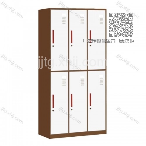 厂家定做套色六门更衣柜储物柜TSG-A14 厂家定做套色六门更衣柜储物柜TSG-A14