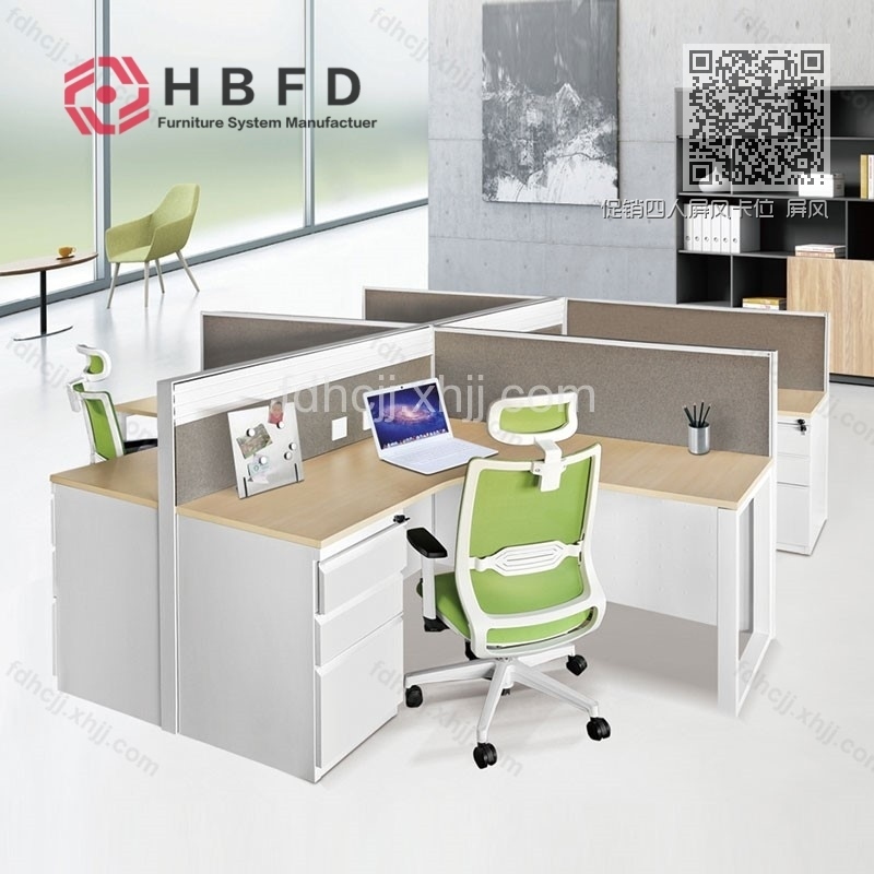 促销四人屏风卡位 屏风位隔断电脑桌 FD-PF-15 促销四人屏风卡位 屏风位隔断电脑桌 FD-PF-15