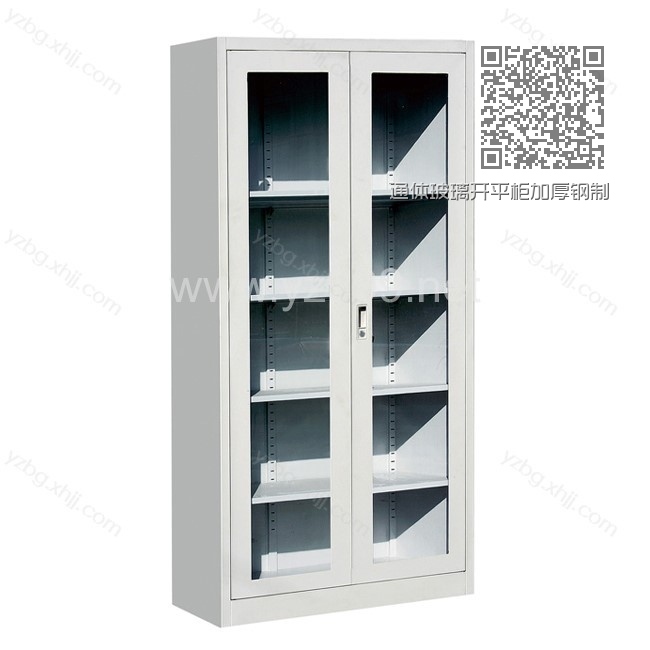 通体玻璃开平柜加厚钢制铁皮文件柜 YZ-BM-01 通体玻璃开平柜加厚钢制铁皮文件柜 YZ-BM-01