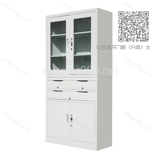 中三屉开门柜(分体)北京加厚钢制文件柜 YZ-BM-14 中三屉开门柜(分体)北京加厚钢制文件柜 YZ-BM-14
