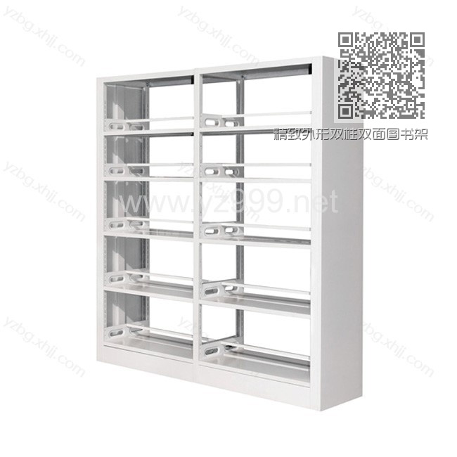 精致外形双柱双面图书架 YZ-SJ-01 精致外形双柱双面图书架 YZ-SJ-01