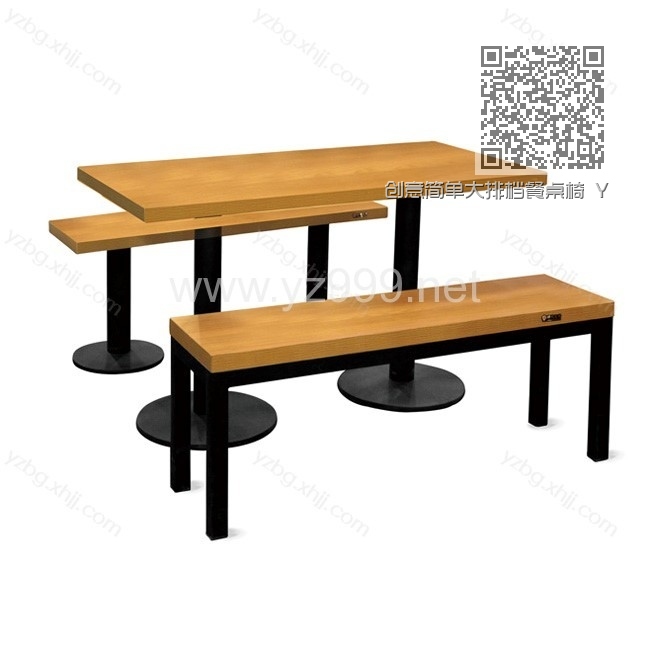 创意简单大排档餐桌椅 YZ-CZY-18 创意简单大排档餐桌椅 YZ-CZY-18