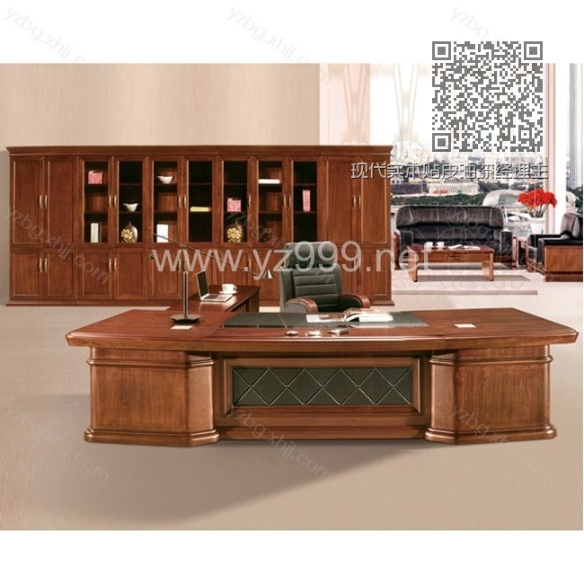 现代实木贴皮油漆经理主管班台 YZ-BT-05 现代实木贴皮油漆经理主管班台 YZ-BT-05
