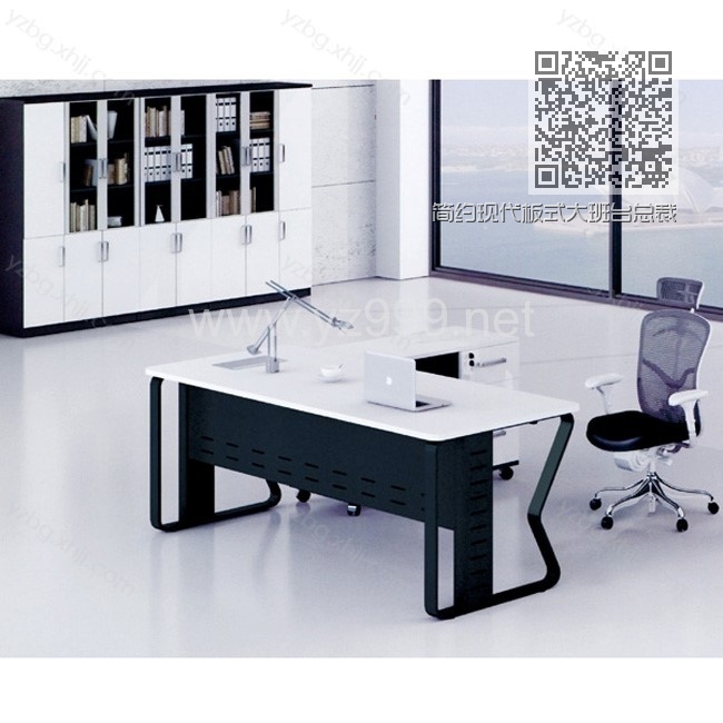 简约现代板式大班台总裁桌经理主管桌 YZ-JLT-19 简约现代板式大班台总裁桌经理主管桌 YZ-JLT-19