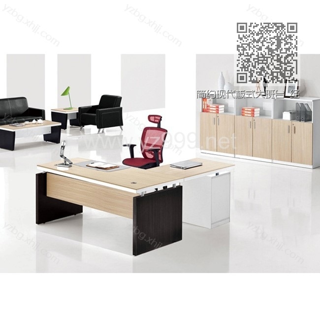 简约现代板式大班台 经理主管办公桌 YZ-JLT-11 简约现代板式大班台 经理主管办公桌 YZ-JLT-11