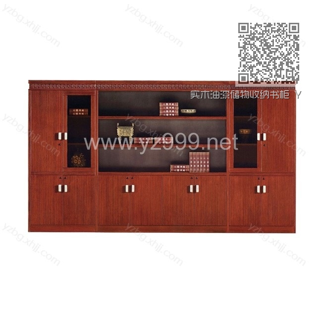 实木油漆储物收纳书柜 YZ-SG-01 实木油漆储物收纳书柜 YZ-SG-01