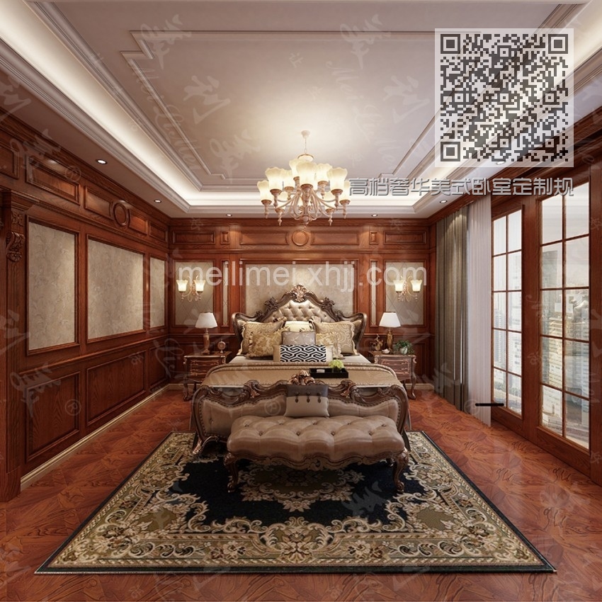 高档奢华美式卧室定制规格19-200$High-grade luxury American bedroom customized specifications
