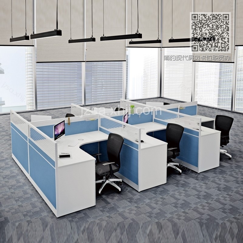 简约现代屏风卡位职员办公桌PF-45 简约现代屏风卡位职员办公桌PF-45