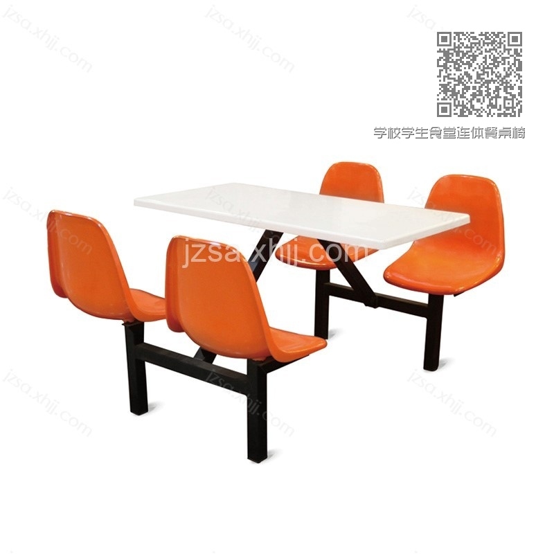 学校学生食堂连体餐桌椅CZY-06 学校学生食堂连体餐桌椅CZY-06