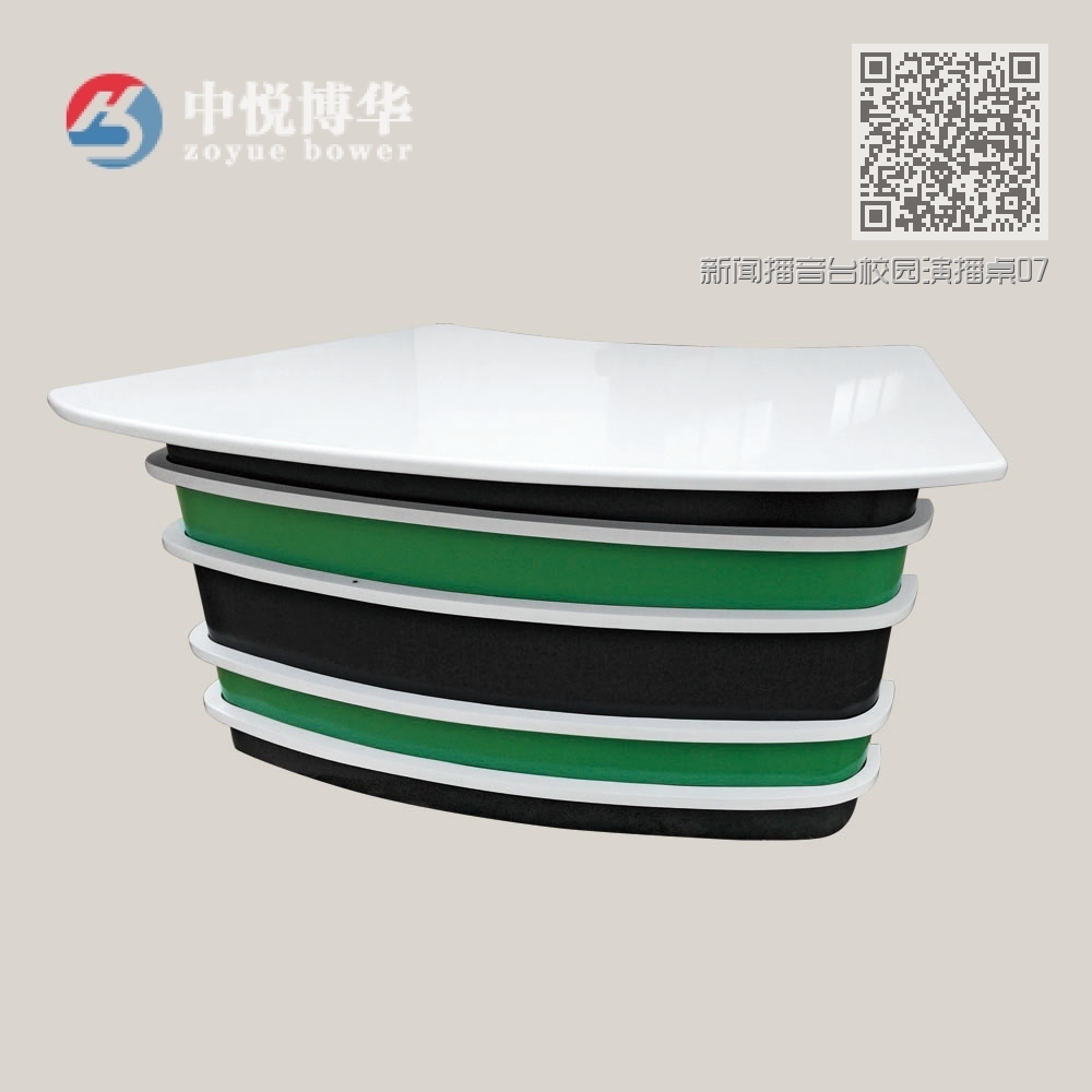 新闻播音台校园演播桌07 新闻播音台校园演播桌07