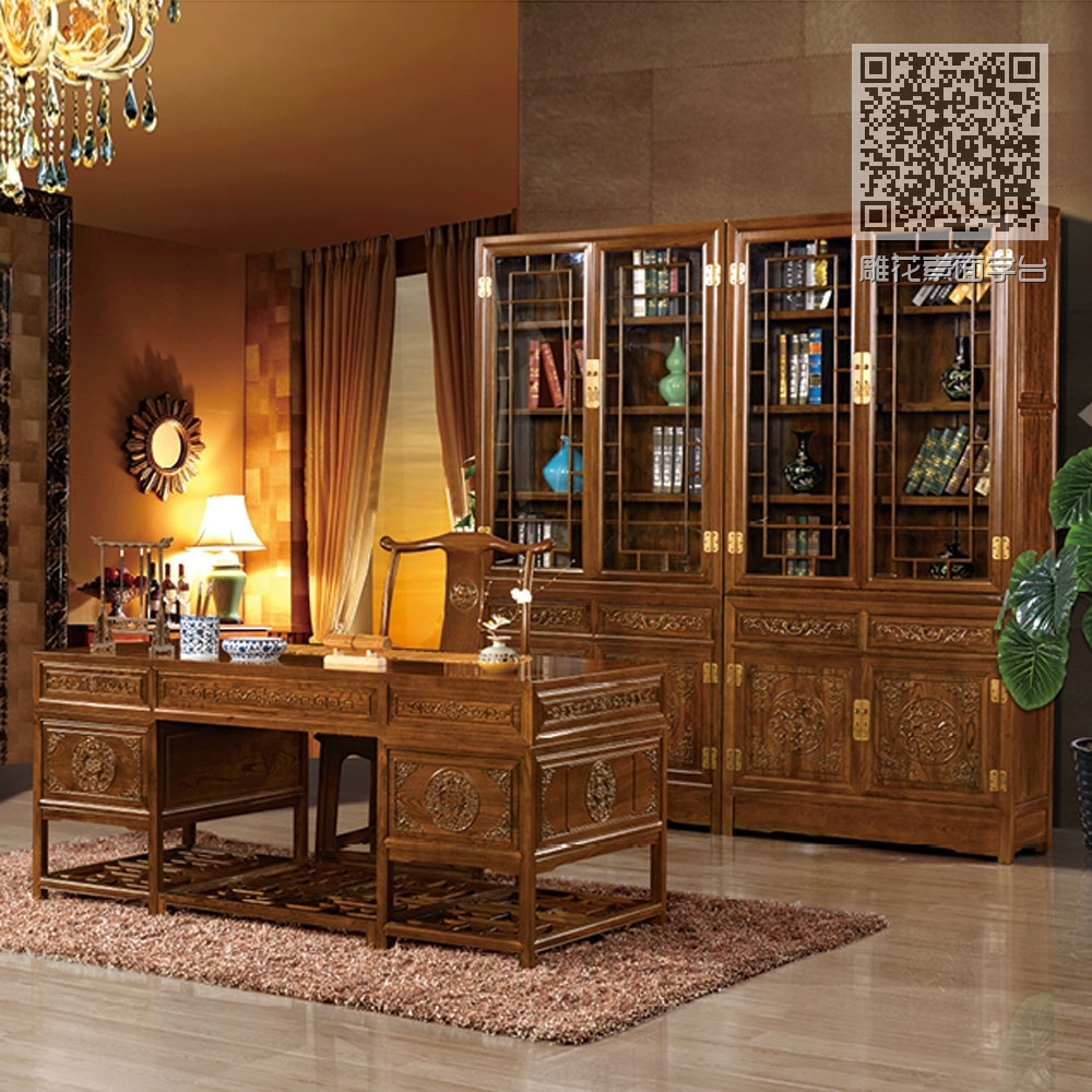 雕花素面字台 雕花素面字台