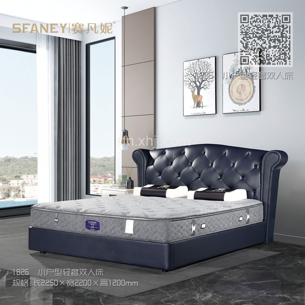 1826 小户型轻奢双人床 1826 小户型轻奢双人床