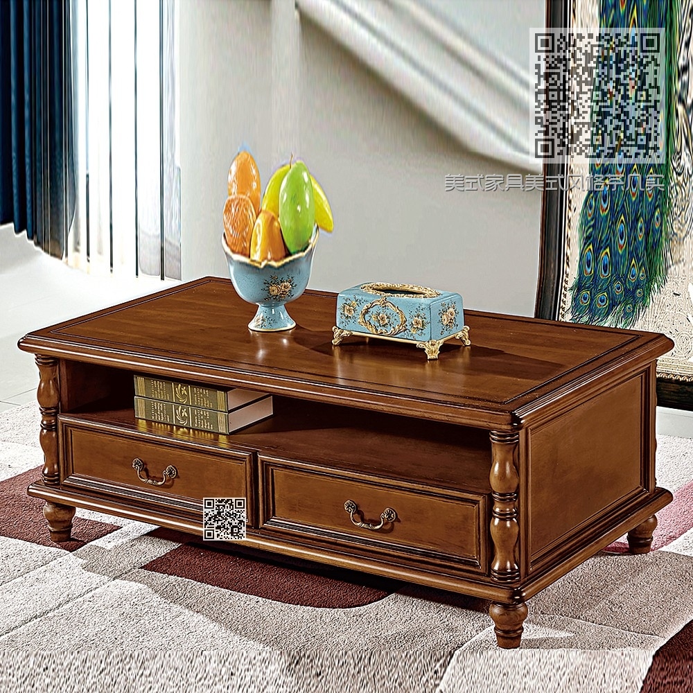 美式家具美式风格茶几实木茶几5803 美式家具美式风格茶几实木茶几5803