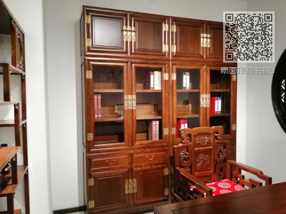 素面顶箱书柜9