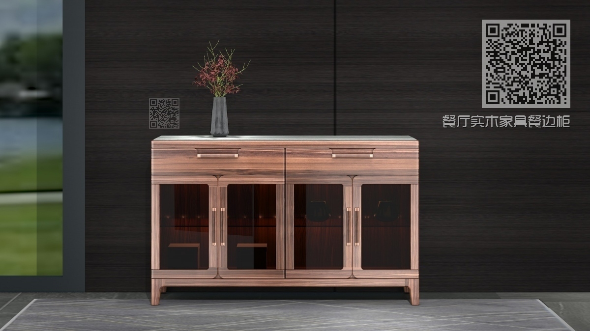餐厅实木家具餐边柜 餐厅实木家具餐边柜