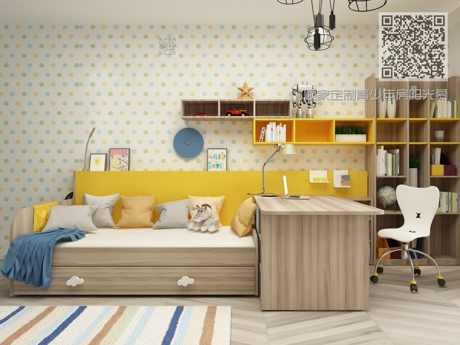 顾家定制青少年房阳光慕斯 顾家定制青少年房阳光慕斯