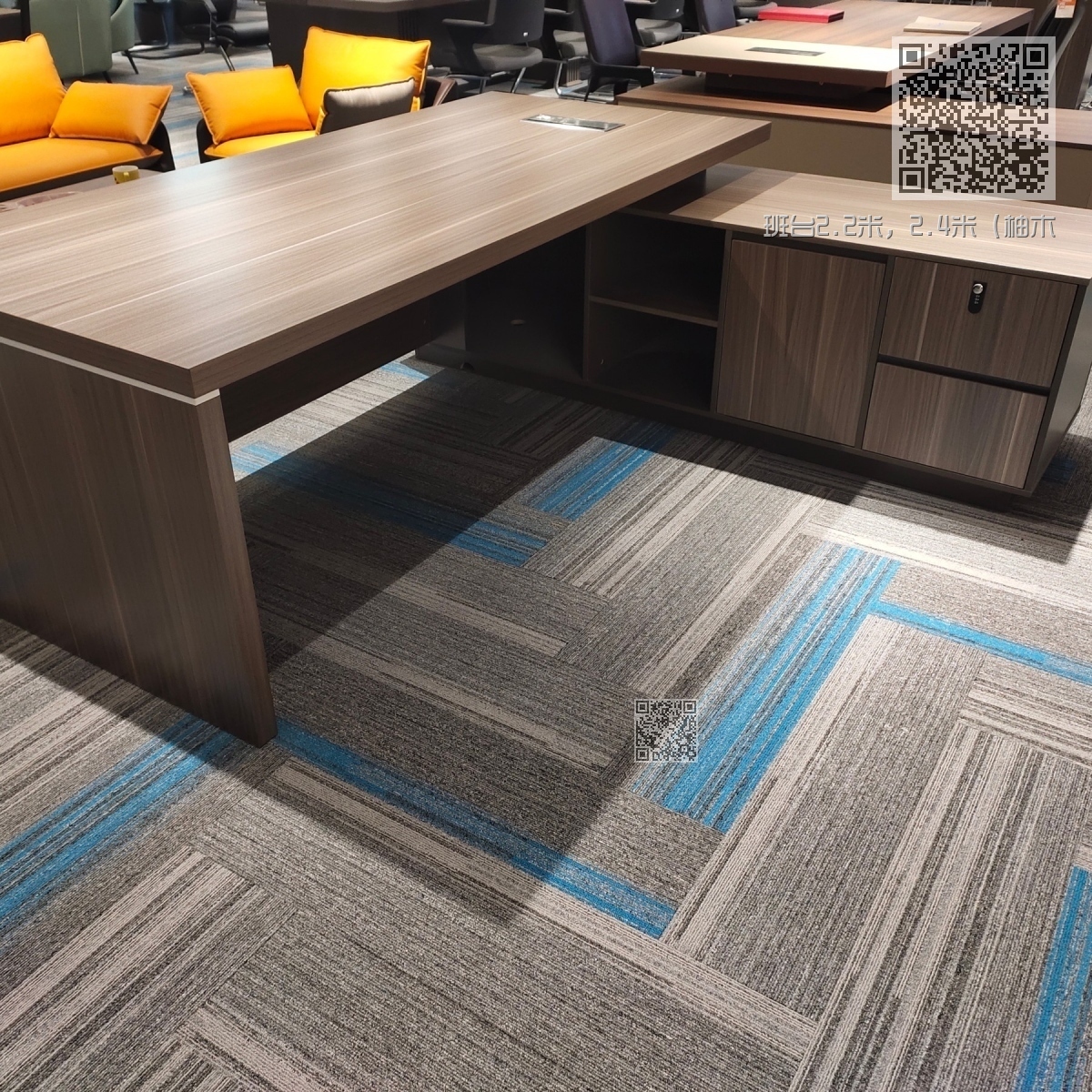 班台2.2米,2.4米(柚木套铁灰) 班台2.2米,2.4米(柚木套铁灰)