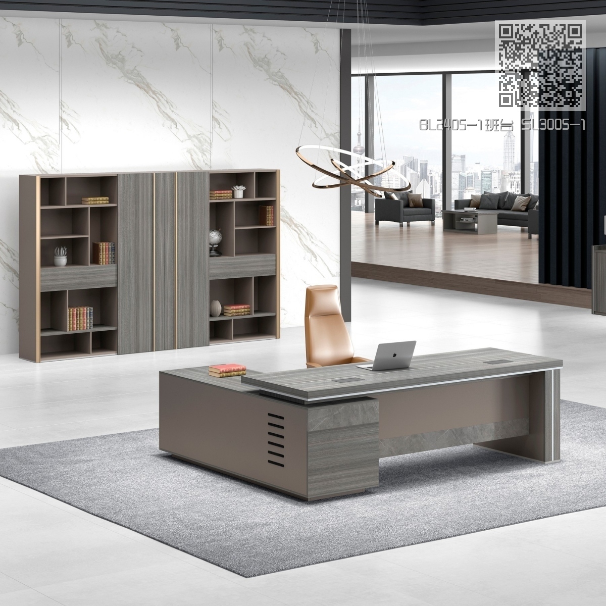 BL2405-1班台 SL3005-1文件柜 BL2405-1班台 SL3005-1文件柜