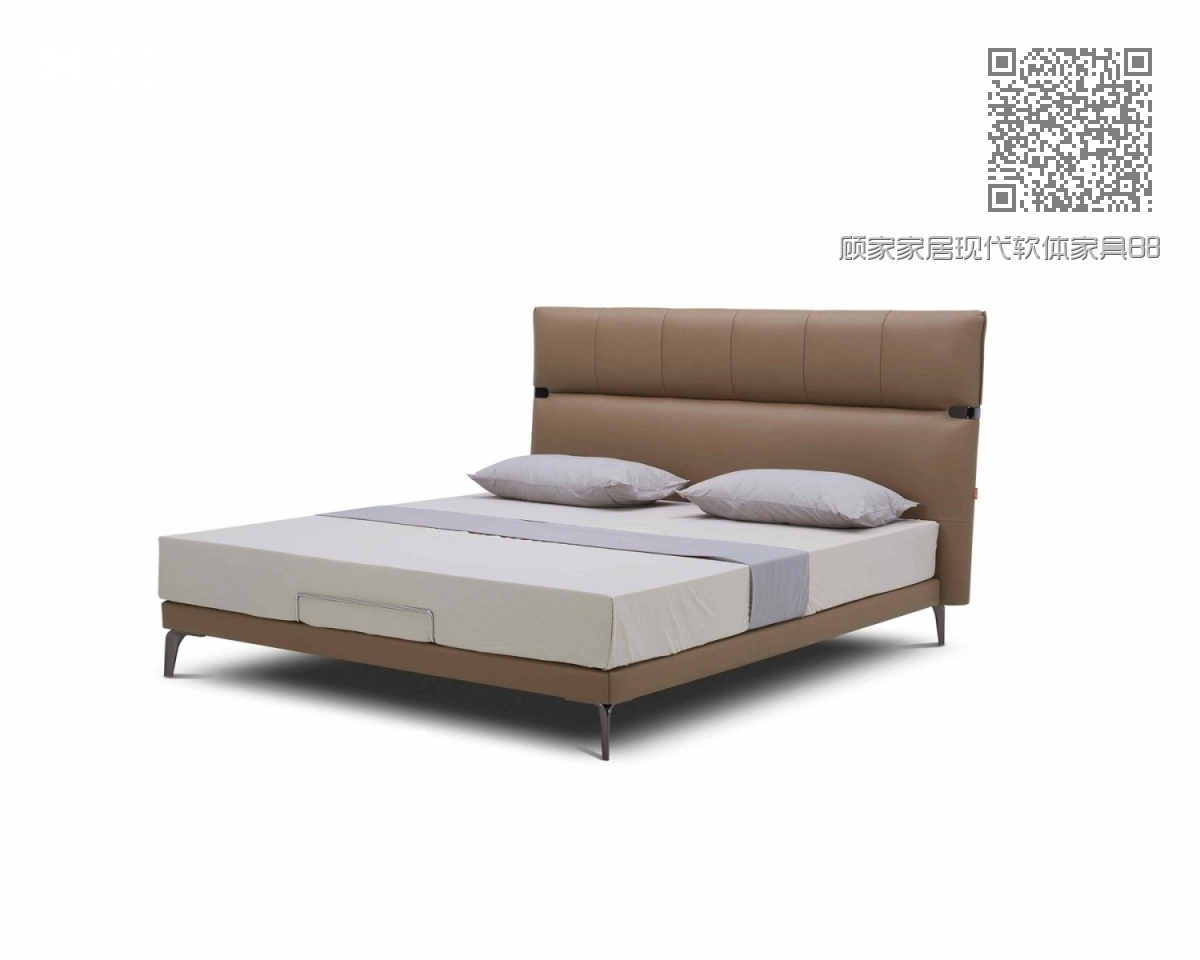顾家家居现代软体家具B805床