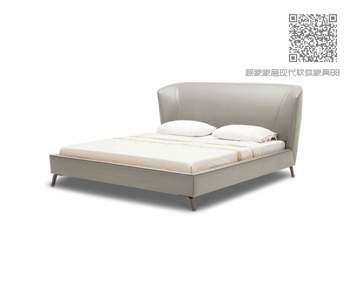 顾家家居现代软体家具B861床