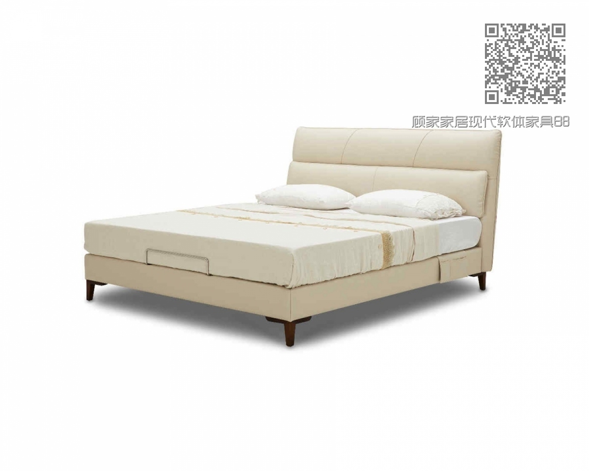 顾家家居现代软体家具B870床