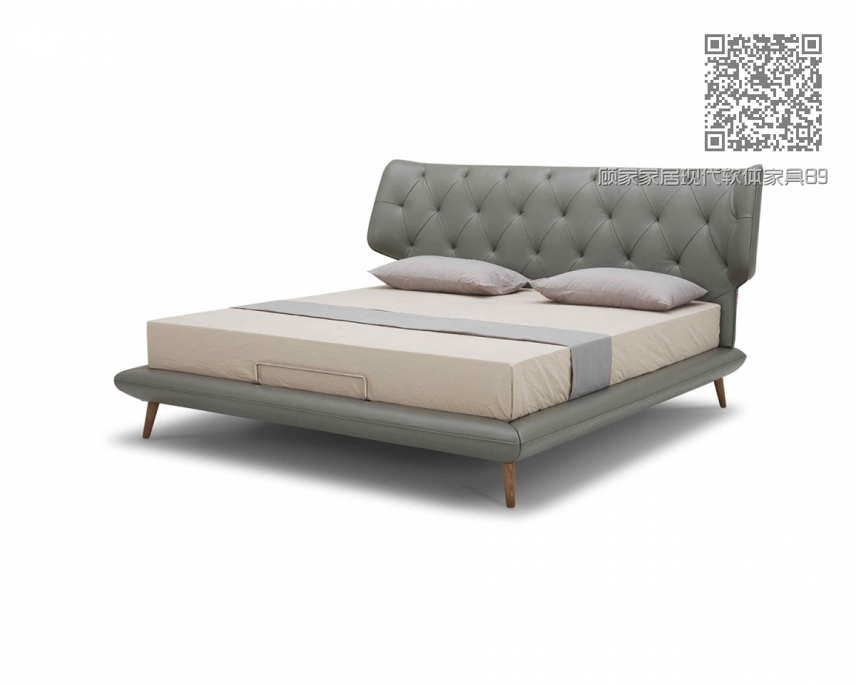 顾家家居现代软体家具B907床