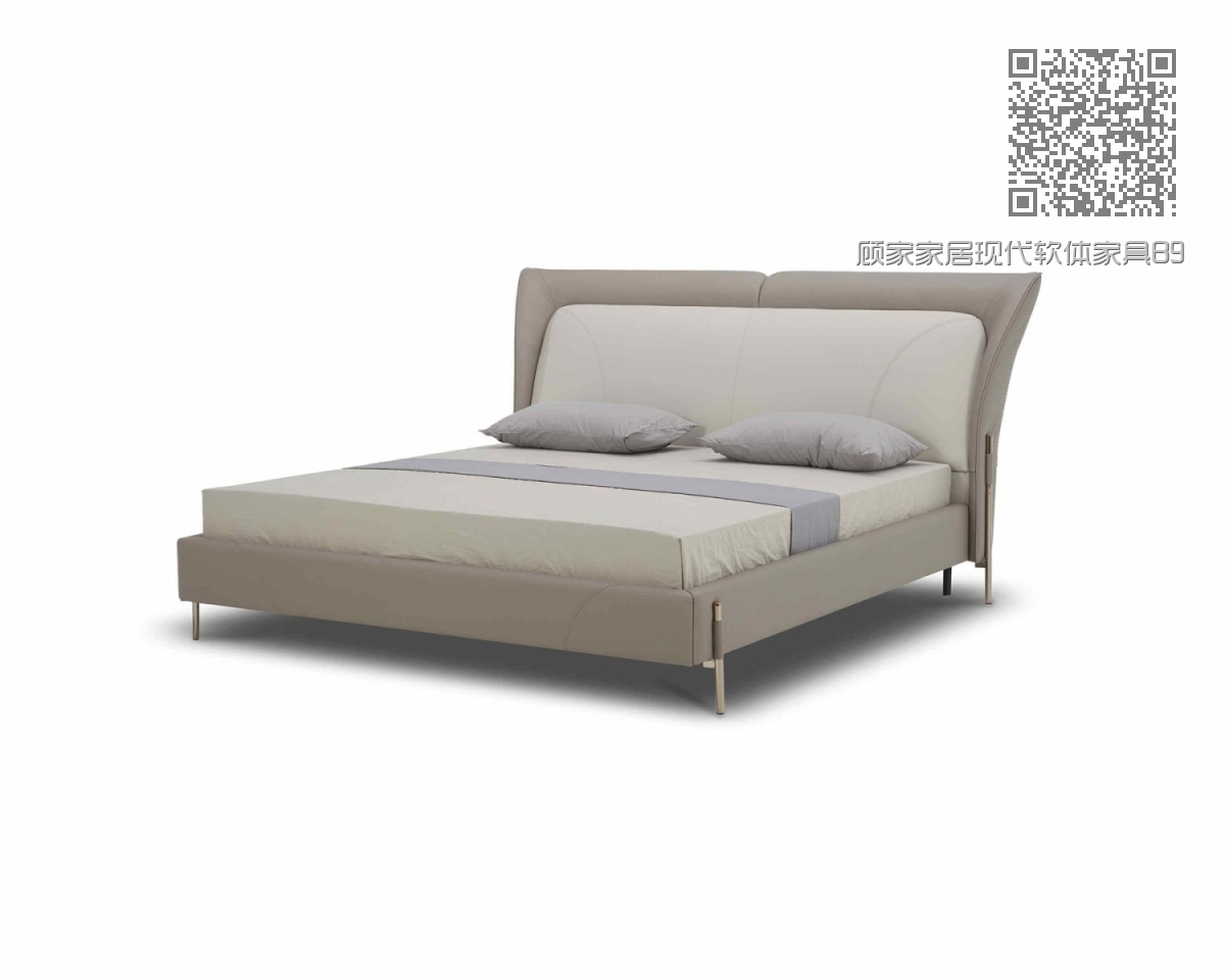 顾家家居现代软体家具B996床