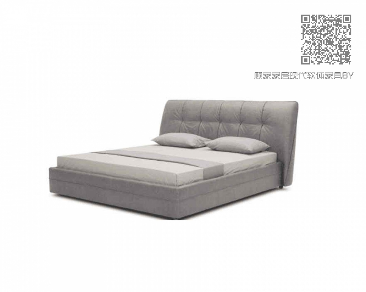 顾家家居现代软体家具BYB090床