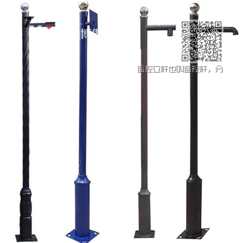 监控立杆也叫监控杆,分为八角监控杆,圆管监控杆 监控立杆也叫监控杆,分为八角监控杆,圆管监控杆