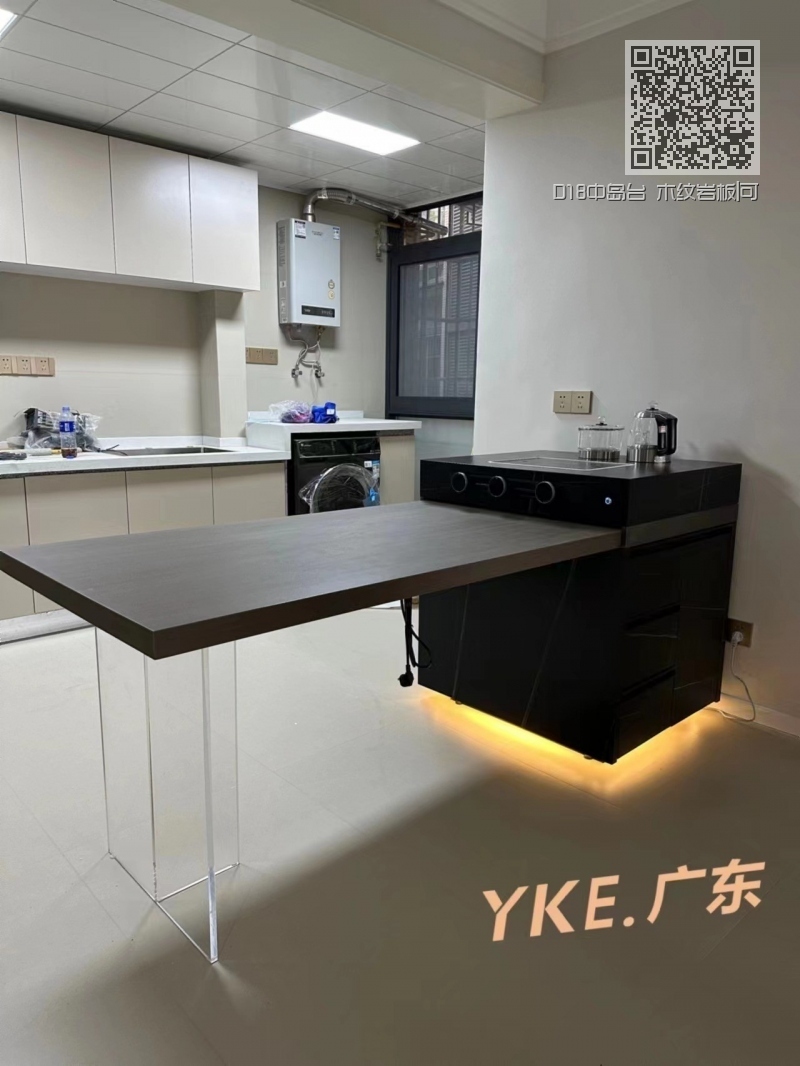 D108中岛台 木纹岩板|可定制 D108中岛台 木纹岩板|可定制