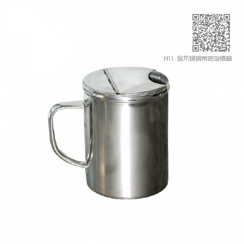 H11 全不锈钢带把泡镊桶100x160 H11 全不锈钢带把泡镊桶100x160